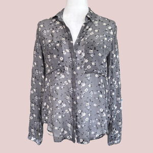 Anthropologie Cloth & Stone Floral Blouse XS